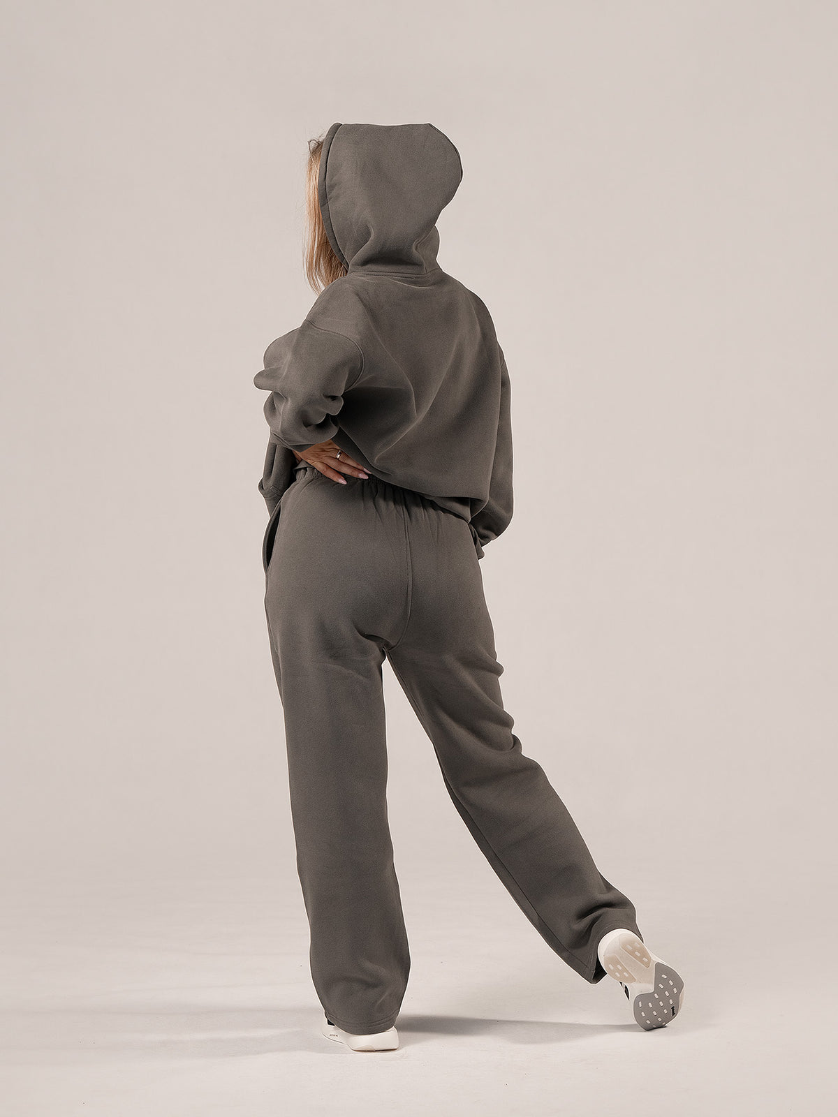 Mikina s kapucí - grafitová